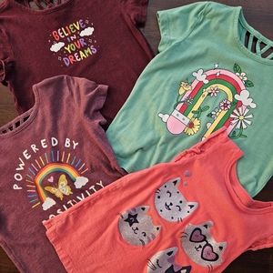 4 Pack Tee/ Top Assortment Small / 6‐7 Girls